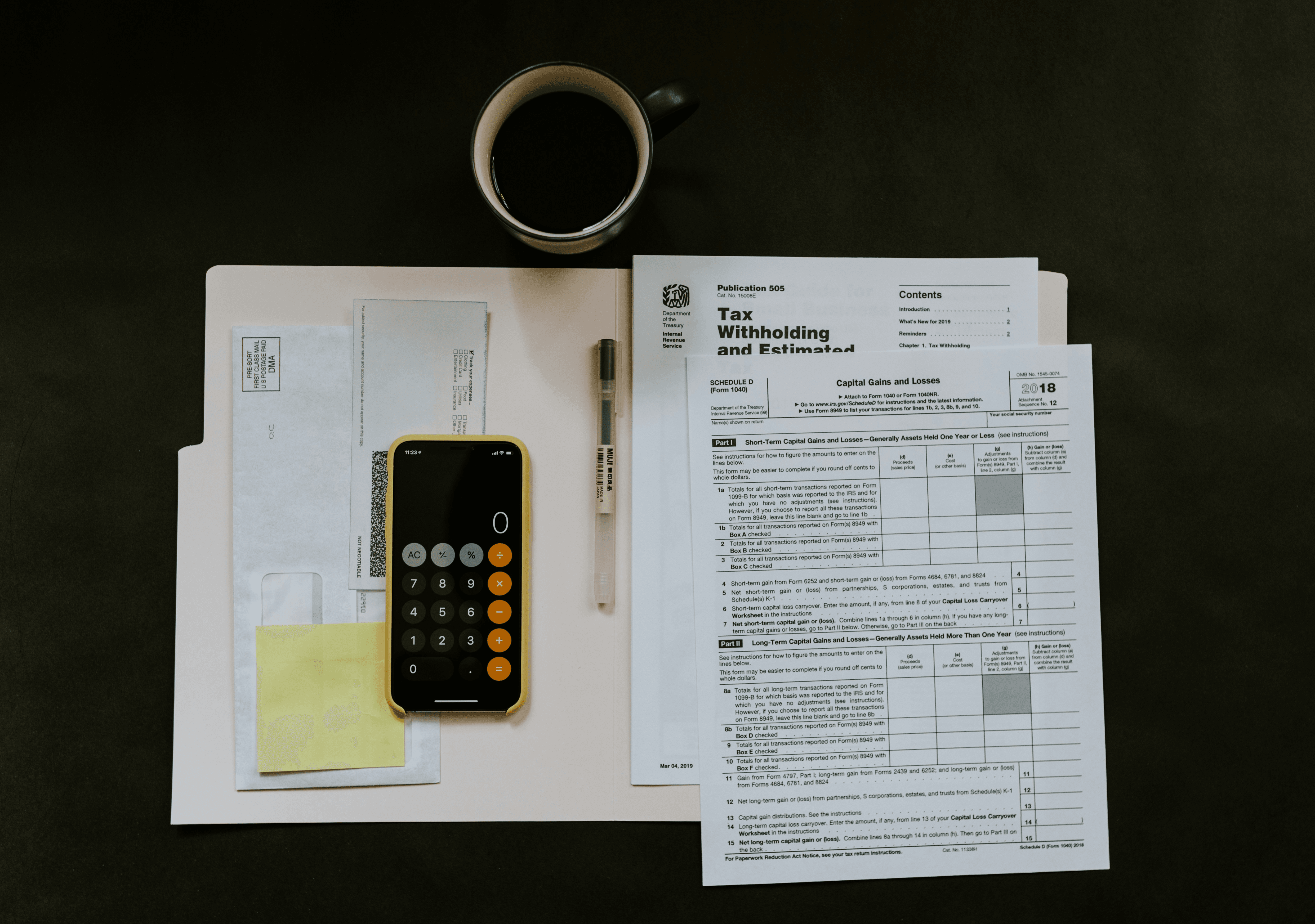 Documentos, formularios y calculadora de impuestos